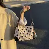 Bolsa Feminina de Grande Capacidade 2026 Nova Tendência Moda Verão Versátil Bolsa de Ombro para Aula e Deslocamento Bolsa Transversal