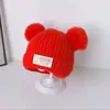 Chapéus de Urso Quentinhos e Fofos para Outono e Inverno, Chapéus com Proteção para Orelhas para Meninos e Meninas, Bebês e Crianças Pequenas, Chapéus de Lã, Chapéus de Tricô para Bebês e Crianças