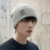 Chapéu Masculino Outono e Inverno Chapéu de Lã Quente Chapéu de Tricô Moda Inverno Chapéu de Algodão Feminino Baotou Chapéu para Frio Frio Exterior