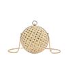 Bolso de cena Nuevo 2024 moda Diamante retro bolso de hombro mujer cadena cruzada bola lentejuelas bolso redondo pequeño