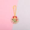 Llavero navideño con dibujos animados, creativo y bonito, colgante de acrílico de doble cara, pequeño regalo para decoración DIY.