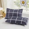 Relleno de almohada para dormitorio estudiantil, almohada alta que no se aplasta, juego de dos, fundas de almohada extraíbles y lavables, almohada de soporte para la columna cervical para el hogar