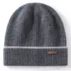 Suministro Directo de Fábrica al por Mayor Gorro de Punto Engrosado 100% Cachemira Agradable al Tacto, Gorro de Lana Cálido para Proteger los Oídos, Gorro de Cachemira en Stock