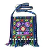 Bolsa de Estilo Étnico de Yunnan de un Solo Hombro Cruzada con Cremallera Bolsa con Borlas Bolsa Oculta de Cuentas de Tela Bolsa Bordada Suministro Transfronterizo