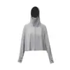 Ropa de protección solar de seda helada al por mayor para mujer, chal con capucha con protección UV, capa exterior fina y corta estilo capa de protección solar