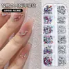 Mini Diamante 12 Grades Pequenos Formato Especial Fundo Plano Joias para Nail Art Diamante Pacote Misto de Acessórios Vestíveis Elfo Quente Colorido Branco