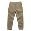 Pantalones Casuales Rectos Pequeños Sueltos de Algodón Fino de Primavera y Verano Marca de Moda Todo Combinable Simples Pantalones Largos de Nueve Puntos Venta al por Mayor de Moda