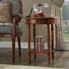 Mesa de Esquina Estilo Americano, Mesa Redonda Pequeña, Mesa Lateral Sólida de Madera para Sofá, Mesa de Café Redonda Pequeña, Soporte para Flores, Soporte para Teléfono Estilo Europeo, Mesa Lateral