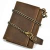 Cartera de Cuero Genuino para Hombre, Billetera para Monedas de Cuero Crazy Horse con Múltiples Ranuras para Tarjetas y Llavero, Bolso Cruzado de Cuero Genuino para Hombre con 70% de Descuento