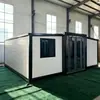 Comercio Exterior Exportación Contenedor Expandible Plegable de Doble Ala Casa Prefabricada Móvil Movible Edificio Temporal Casa Modular con Decoración