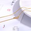 Collar de hueso de serpiente grueso de larga duración que no se decolora Collar de oro de arena de Vietnam accesorios DIY cadena para la clavícula de hombres y mujeres Nuevos productos genuinos Para mujeres