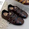 Sapatos baixos femininos Bude em couro sintético estilo Forrest Gump, outono de 2026, esportivos retrô, com cadarço e tira cruzada, novo design de fivela