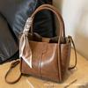 Bolso retro portátil de cesta de verduras para mujer 2024 nuevo popular popular bolso de mensajero moderno para combinar con todo bolso de hombro para ir al trabajo