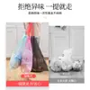 Bolsas de Basura con Cordón para Uso Doméstico, Engrosadas, con Asas, para Cocina, Dormitorio, Uso Estudiantil, Tamaño Grande, Bolsas de Plástico Negras con Cierre de Jalar