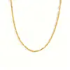 Lele Joyería Venta Caliente Transfronteriza Nuevo Collar de Acero Inoxidable para Hombres y Mujeres Diseño de Nicho Cadena Semilla de Melón Pulsera Conjunto Personalizado