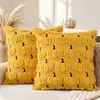 Nueva Funda de Cojín de Peluche de Calabaza de Halloween para Sala de Estar Sofá Decoración de Atmósfera Festiva Funda de Almohada Dormitorio