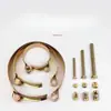 Abrazadera Fuerte para Manguera Abrazadera para Tubería Fijación de Tubería de Agua Clip para Tubería de Agua Fijador Abrazadera Galvanizada Apretar Duradero Multifuncional Fácil de Usar