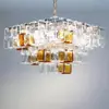 Novo Lustre Retrô Murano para Sala de Estar Lâmpada de Restaurante com Design Francês Estilo Meio do Século Lâmpada de Luxo Leve para Quarto de Hotel