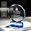 Trofeos de cristal personalizados, nuevas medallas metálicas de alta gama y premios de resina para eventos de empresa, con grabado creativo para empleados destacados