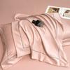 Funda de almohada individual fresca de seda de hielo de verano, pieza única, funda de almohada de seda fresca, juego de cuatro piezas de textiles para el hogar de Nantong, fábrica de origen, venta al por mayor