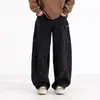 Jeans curvos de silueta retro americana para hombres y mujeres, diseño de estilo callejero, pantalones anchos de pierna recta holgados de longitud hasta el suelo para parejas