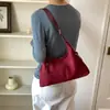 Bolso de gamuza para mujer, nuevo modelo de otoño 2026, bolso de hombro vintage de alta gama Maillard, bolso cruzado de gran capacidad