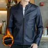 Comercio exterior transfronterizo otoño e invierno nuevo casual motocicleta chaqueta de cuero para motocicleta guapo abrigo para hombre cuero pu para hombre