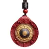 Colgante de Marca Bagua de Nueve Palacios de Cinabrio Collar para Hombre Colgante del Año de Esta Vida Colgante de Regalo para Hombres y Mujeres Joyería al por Mayor