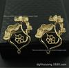 Acessórios DIY feitos à mão cor de cobre puro retenção de cor dourado Broche de Lótus broche broche de alta qualidade