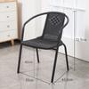 Cadeiras de Varanda para Exterior de Ferro Forjado Cadeiras de Rattan com Encosto Cadeiras para Casa Atacado Banquinhos de Plástico Cadeiras de Jantar para Lazer Quarto Escritório