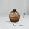 Jarrón de Vidrio de Sodio-Calcio Transfronterizo al por Mayor, Jarrón de Vidrio de Lujo Colorido para Sala de Estar, Adecuado para Arreglos Florales Hidropónicos y Decoraciones con Flores Frescas