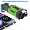 Inversor 200W300W500W12V220V/110V Enchufe Estándar Europeo y Americano Estándar Brasileño 4 USB Carga Rápida Pantalla