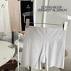 Pantalones de seguridad de seda de hielo de verano 2024, ropa interior dos en uno anti-luz, leggings de tres puntos de gran tamaño sin costuras para mujer que no se rizan