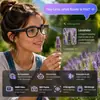 Artículo Popular Transfronterizo Gafas Inteligentes IA con Estuche de Carga Foto/Video de 800MP Traducción WiFi Transmisión de Alta Velocidad