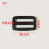 Correa de Mochila Escolar de Plástico, Hebilla de Ajuste de Correa de Hombro para Ropa, Hebilla Cuadrada, Accesorios para Bolsas, Hebilla de Ajuste de Correa de Dos Posiciones