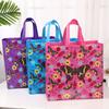 Bolsa de Mão Grande Não Tecida Transfronteiriça com Estampa Moda Sacola de Compras Impermeável Saco de Embalagem para Armazenamento de Roupas Presente