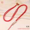 Cordão de jade fino feito à mão diy tecido nada marca bravo guanyin colar corda atacado jade pingente de cordão