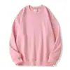 Exclusivo transfronteiriço 320g algodão ombro caído gola redonda manga longa solto casual moletom masculino moderno cor sólida
