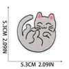 Xiao Tian gatito de dibujos animados parche de tela bordado decoración de bolsa parche bordado para computadora microestampilla gato gato estrella bordado
