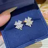 Pendientes de Moda de Aguja de Plata 925 con Cubos de Perla de Venta Caliente Pendientes Dulces de Nicho de Gama Alta Pendientes de Diseño Exquisito