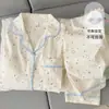 Pijama colorido estilo japonês com bolinhas, plus size, com bojo no peito para mulheres, conjunto de roupa de casa de manga comprida, algodão nuvem concha, primavera e outono