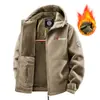 Chaqueta cruzada TK al por mayor, talla grande, con forro polar, estilo deportivo para parejas, abrigo cálido con capucha estilo noruego