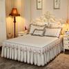 Colcha de encaje de princesa falda de cama acolchada de una pieza funda protectora Simmons engrosada antideslizante 1.5m 1.8m individual doble