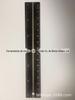 Régua de aço inoxidável preto galvanizado de 15cm 6 polegadas régua de aço preto régua de escala espessa
