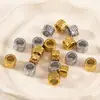 Acero Inoxidable 304 Cuentas de Barril de Agujero Grande con Patrón Nubes Auspiciosas Cuentas Sueltas Cuentas de Hilo Pulsera DIY Collar Pulsera Cuentas Espaciadoras Accesorios de Joyería