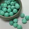 Ágata Turquesa Cuentas Redondas Verdes Sueltas Accesorios Hechos a Mano para DIY Cadena Jade Cristalino Ágata Negra Collar Venta al por Mayor