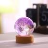 Adornos de Bola Esmaltada Colorida Creativa Bola de Cristal Curativa Luz Nocturna Decoración de Escritorio Regalo de Navidad Cumpleaños para Personas