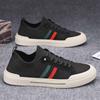 Sapatos Masculinos, Novos Modelos de Primavera e Outono, Sapatos Masculinos com Painel de Malha Respirável, Sapatos de Trabalho Slip-On Preguiçosos, Sapatos Casuais de Lona
