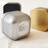 Velas em Lata de Ferro Atacado, Aromaterapia Criativa, Compactas e Simples, Decoração de Casa em Cor Sólida, Enfeites Quadrados, Montagem de Ambiente, Cera com Fragrância Leve