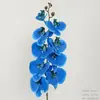Flores Artificiais Azuis para Casamento Flores Falsas de Teto Decoração de Casamento Parede de Flores Arranjo de Flores de Chão para Casamento Materiais para Arranjo de Flores de Seda